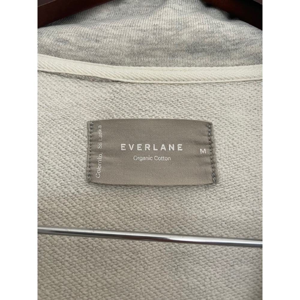 Everlane Organic Cotton Long Sleeve Half Zip Pullover Sweatshirt - Picture 3 of 5